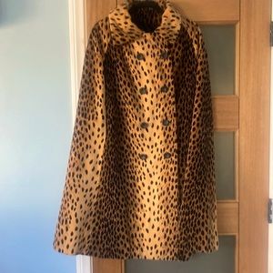 Vintage leopard print cape